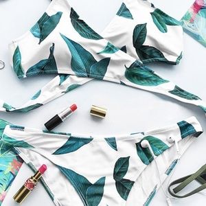 COURT AND SPARK FRESH LEAVES BIKINI SET